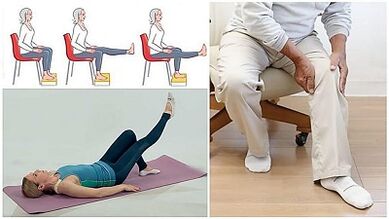 Gymnastique thérapeutique avec arthrose de l'articulation du genou